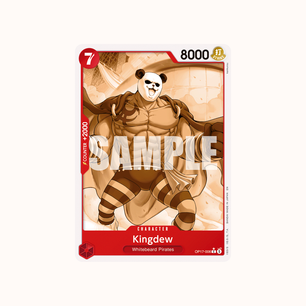 Kingdew Pandaman Art (OP17-006) - Common - One Piece OP-17