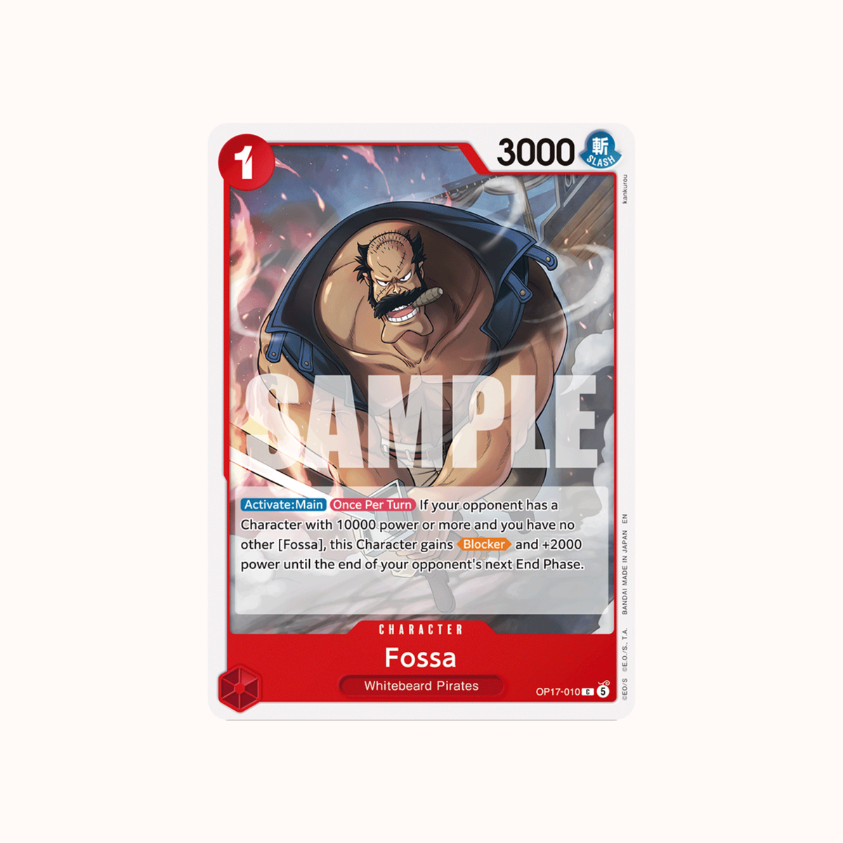 Fossa OP17-010 One Piece Card Game OP-17