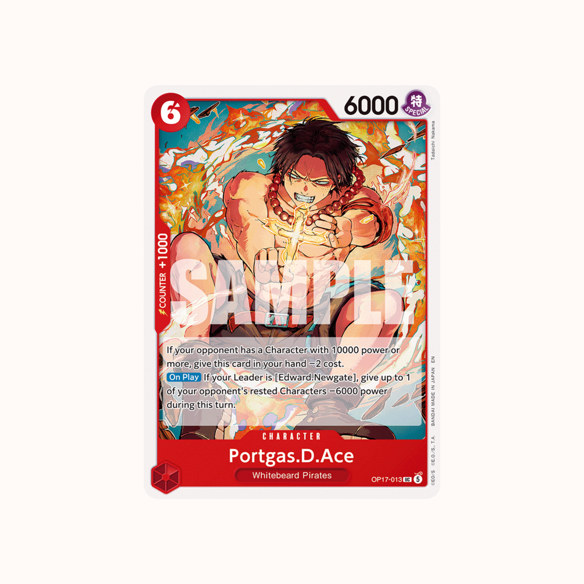 Portgas D Ace OP17-013 One Piece Card Game OP-17