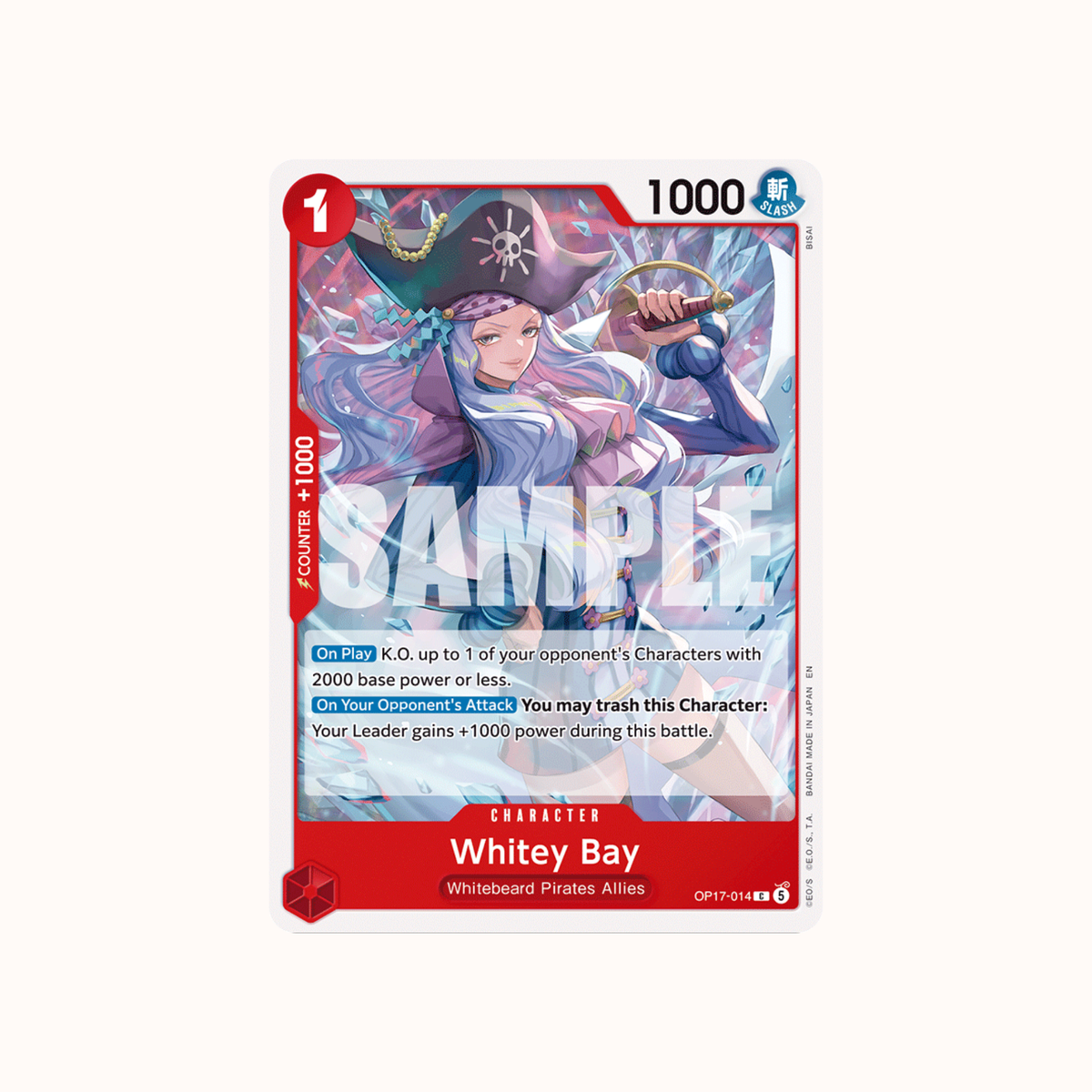 Whitey Bay OP17-014 One Piece Card Game OP-17