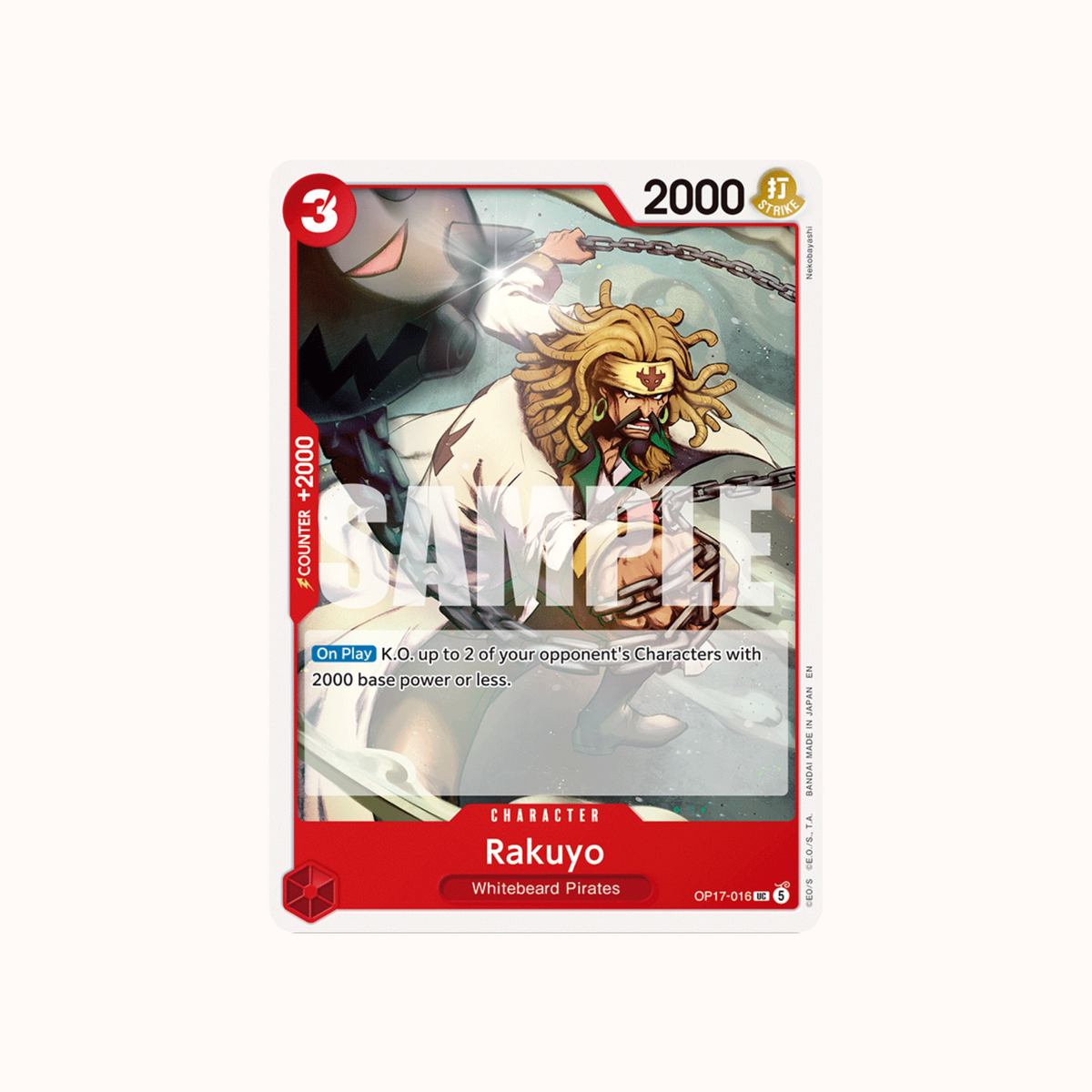 Rakuyo OP17-016 One Piece Card Game OP-17