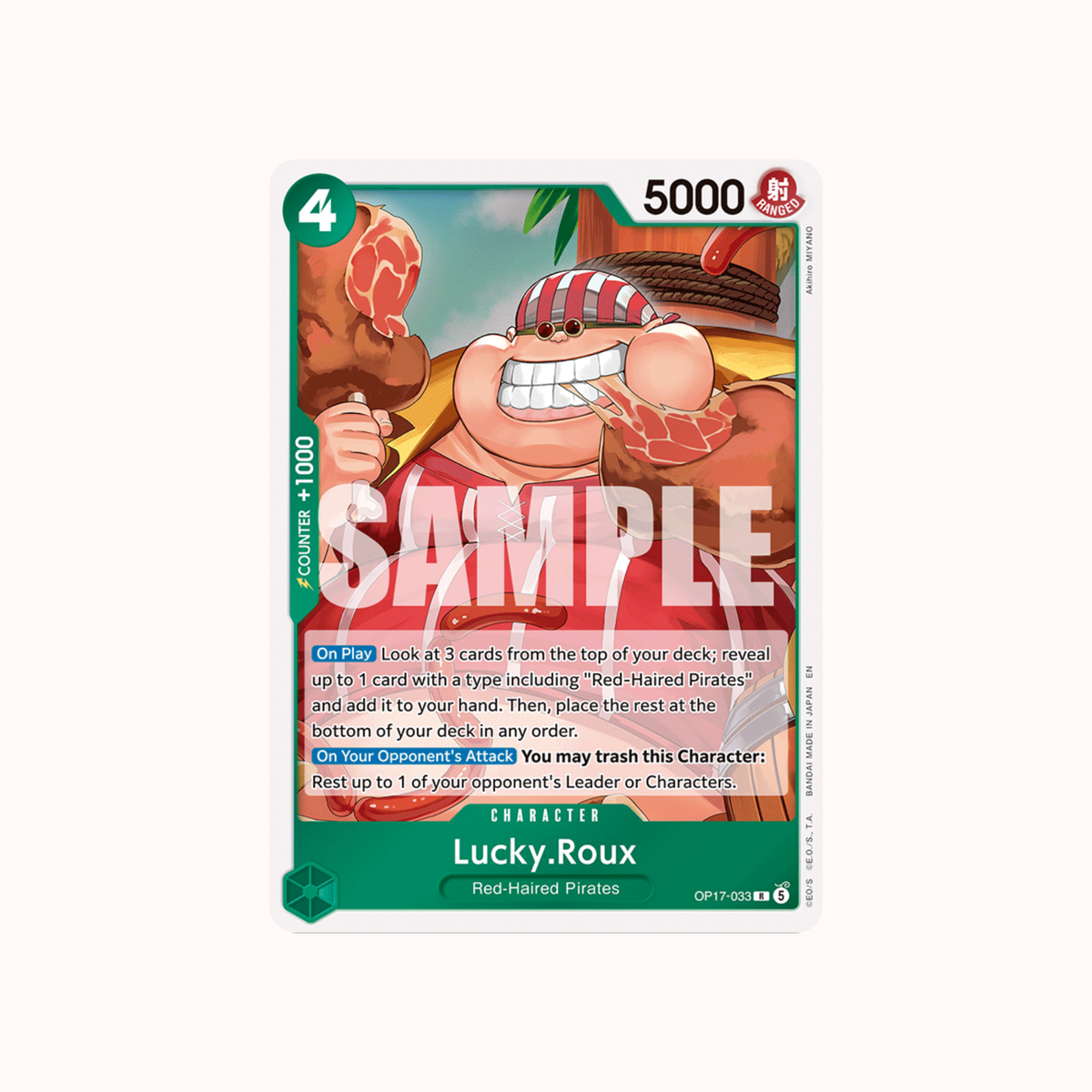Lucky Roux OP17-033 One Piece Card Game OP-17