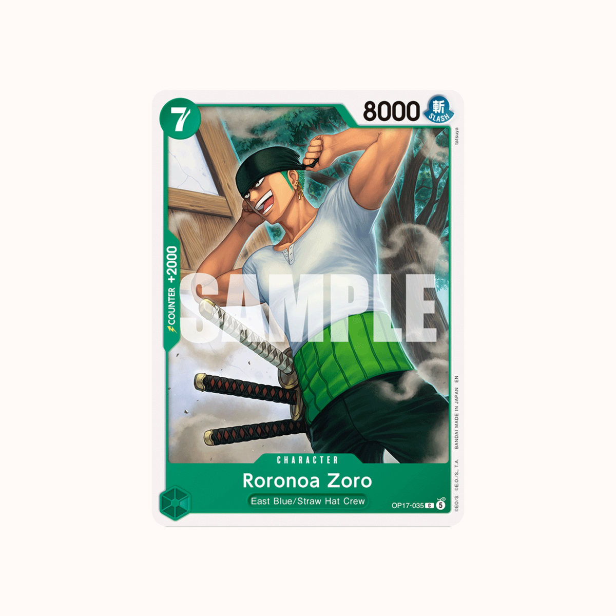 Roronoa Zoro OP17-035 One Piece Card Game OP-17
