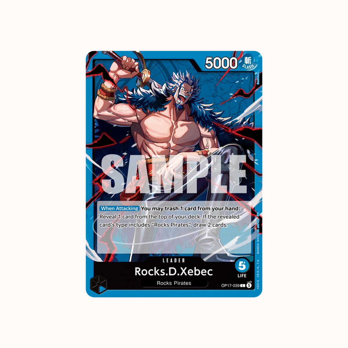 Rocks D Xebec OP17-039 One Piece Card Game OP-17