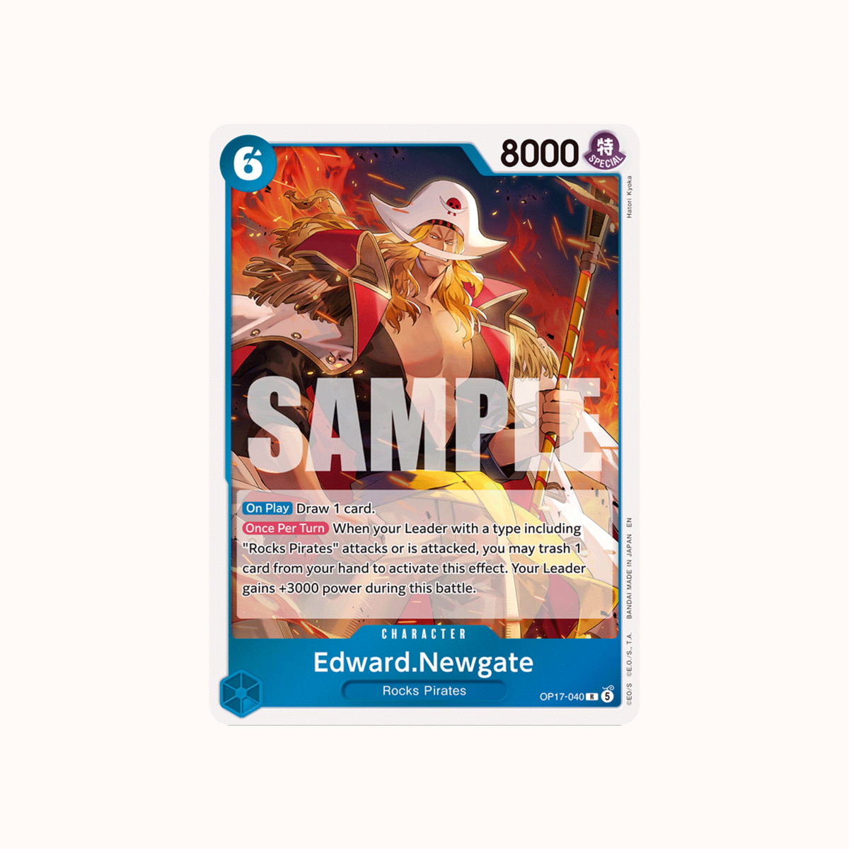 Edward Newgate OP17-040 One Piece Card Game OP-17