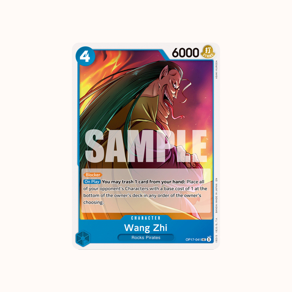 Wang Zhi OP17-041 One Piece Card Game OP-17