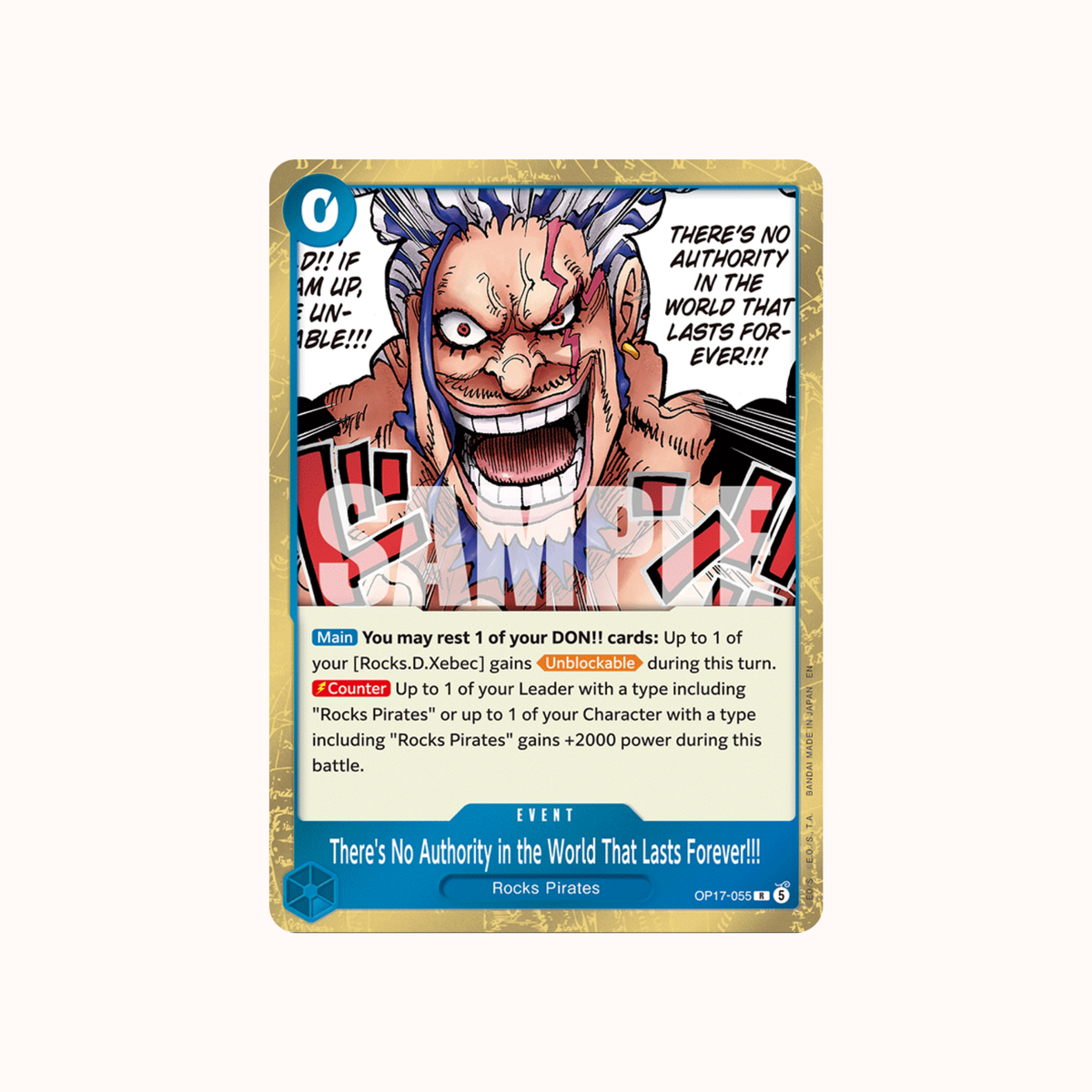 There's No Authority in the World That Lasts Forever!!! OP17-055 One Piece Card Game OP-17