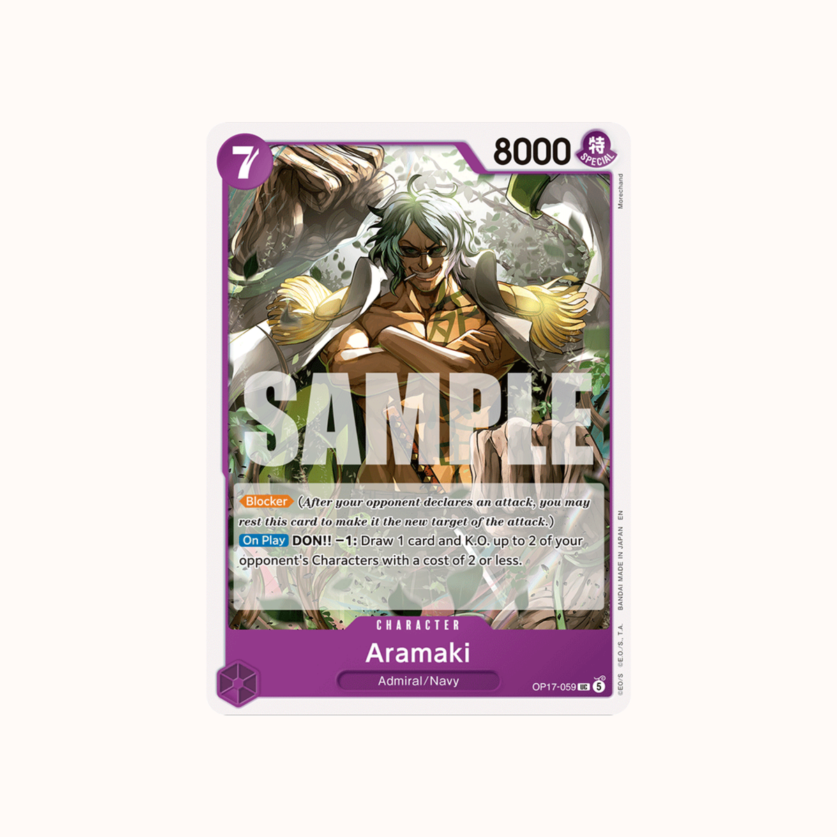 Aramaki OP17-059 One Piece Card Game OP-17