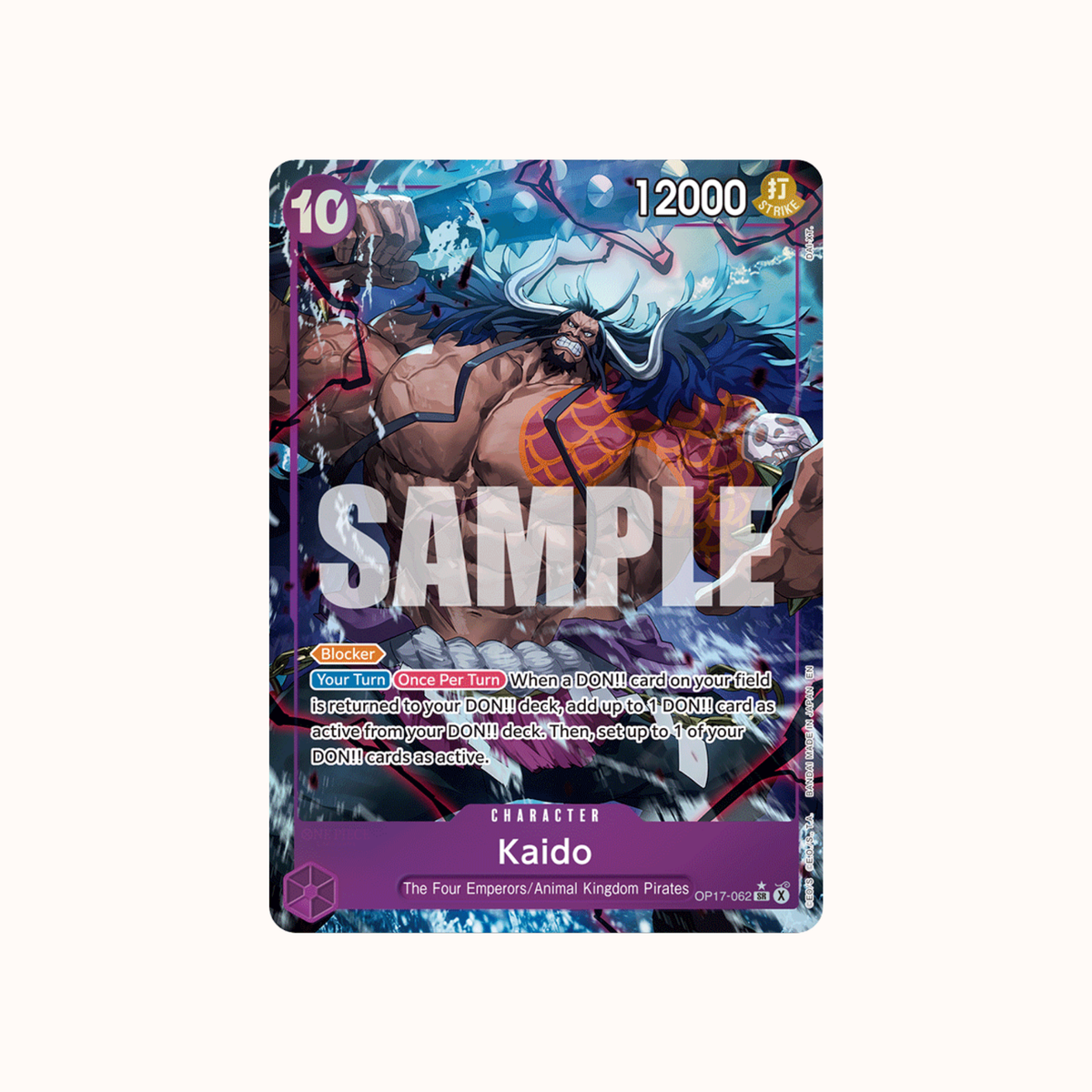 Kaido OP17-062 alternate art One Piece Card Game OP-17