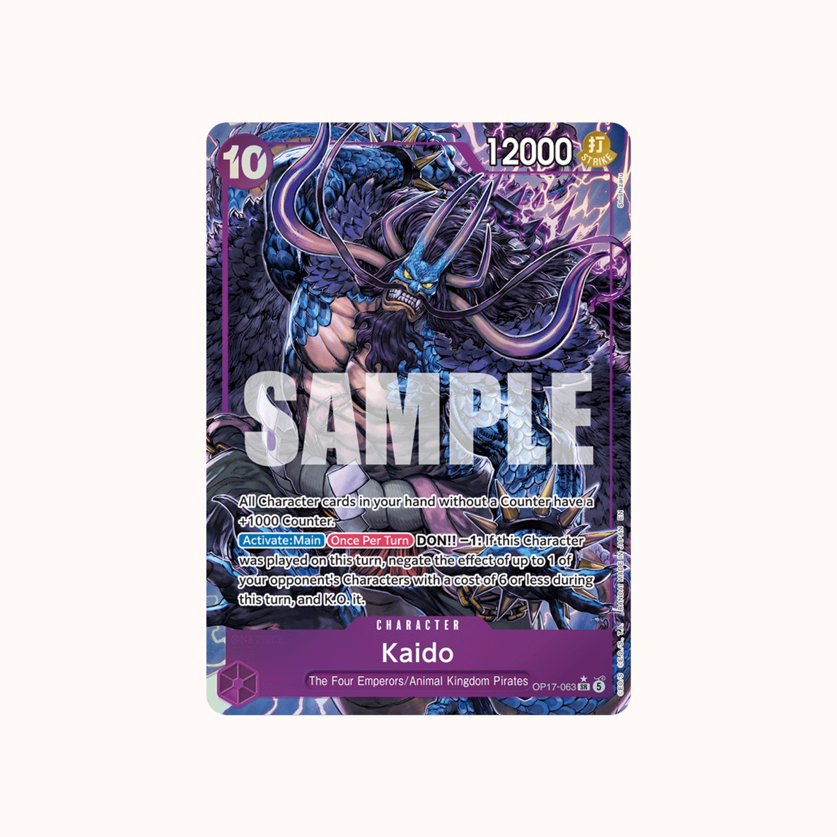 Kaido OP17-063 alternate art One Piece Card Game OP-17