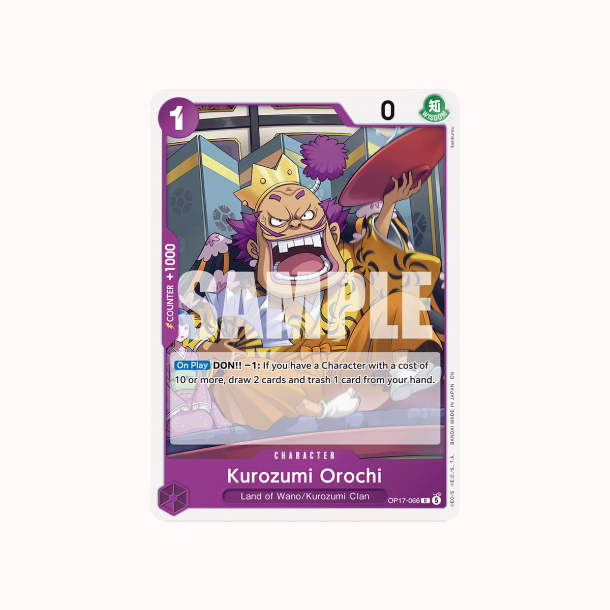 Kurozumi Orochi OP17-066 One Piece Card Game OP-17
