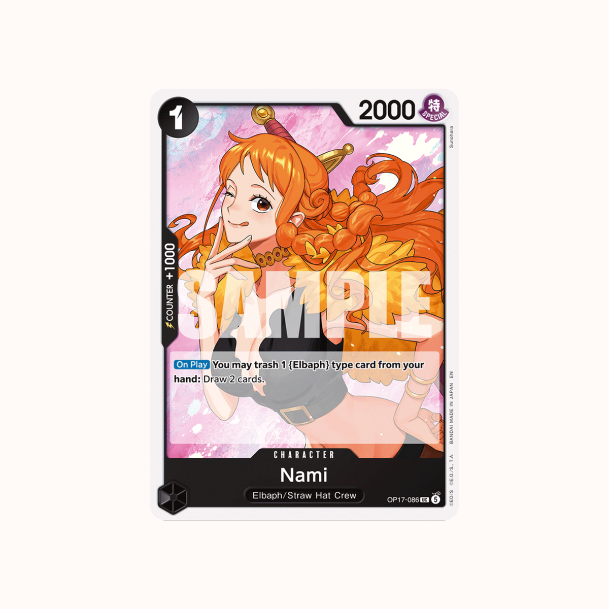 Nami OP17-086 One Piece Card Game OP-17