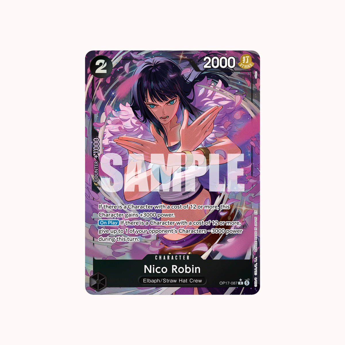 Nico Robin OP17-087 alternate art One Piece Card Game OP-17