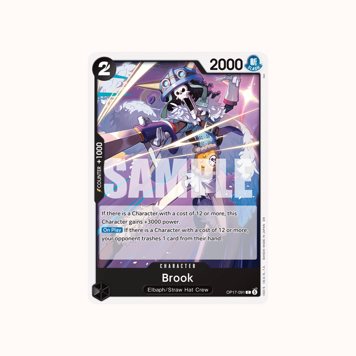 Brook OP17-091 One Piece Card Game OP-17