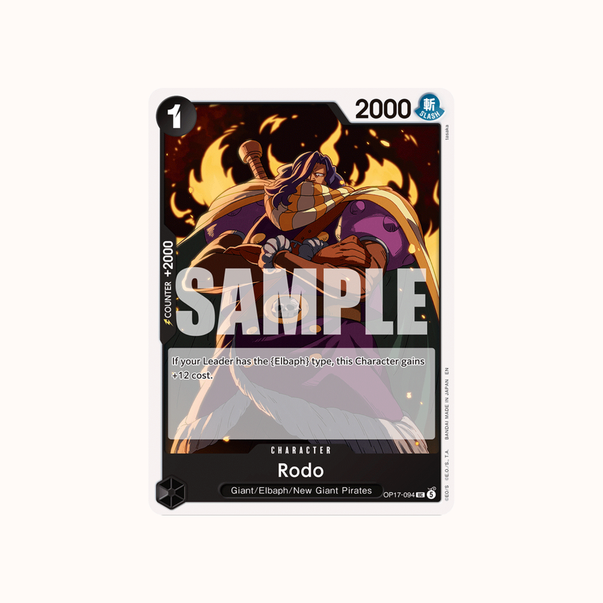 Rodo OP17-094 One Piece Card Game OP-17
