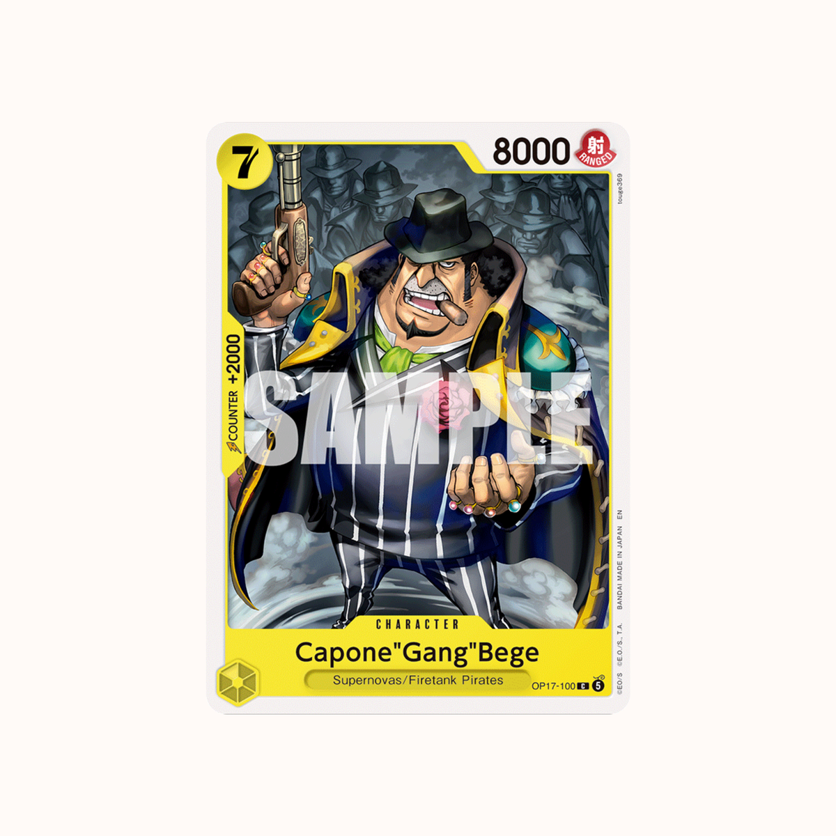 Capone "Gang" Bege OP17-100 One Piece Card Game OP-17