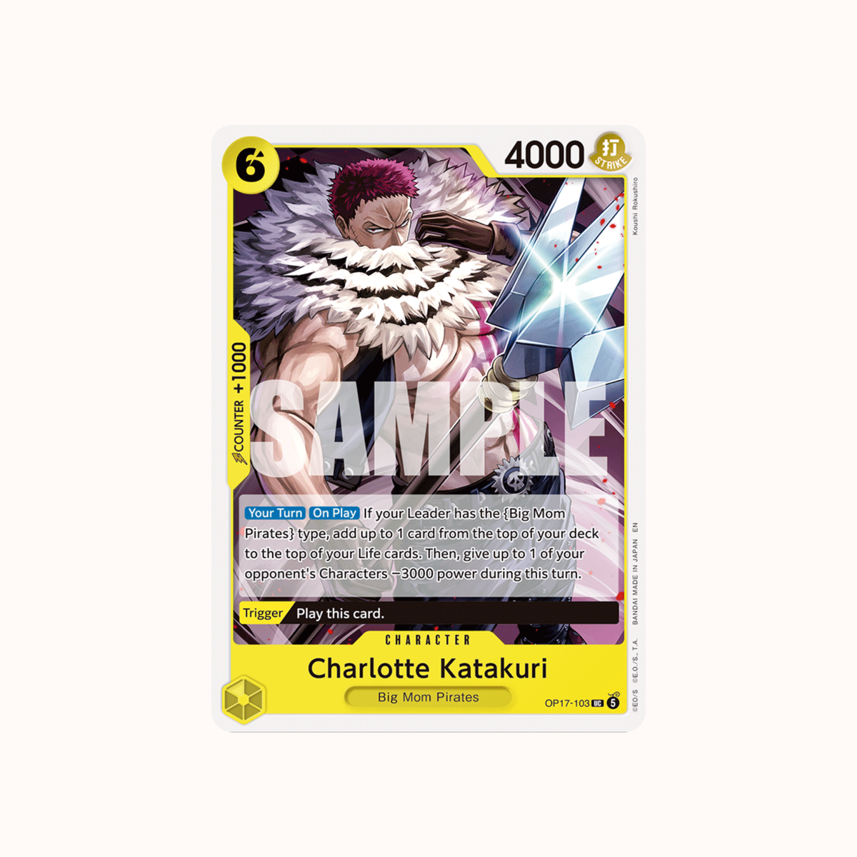 Charlotte Katakuri OP17-103 One Piece Card Game OP-17