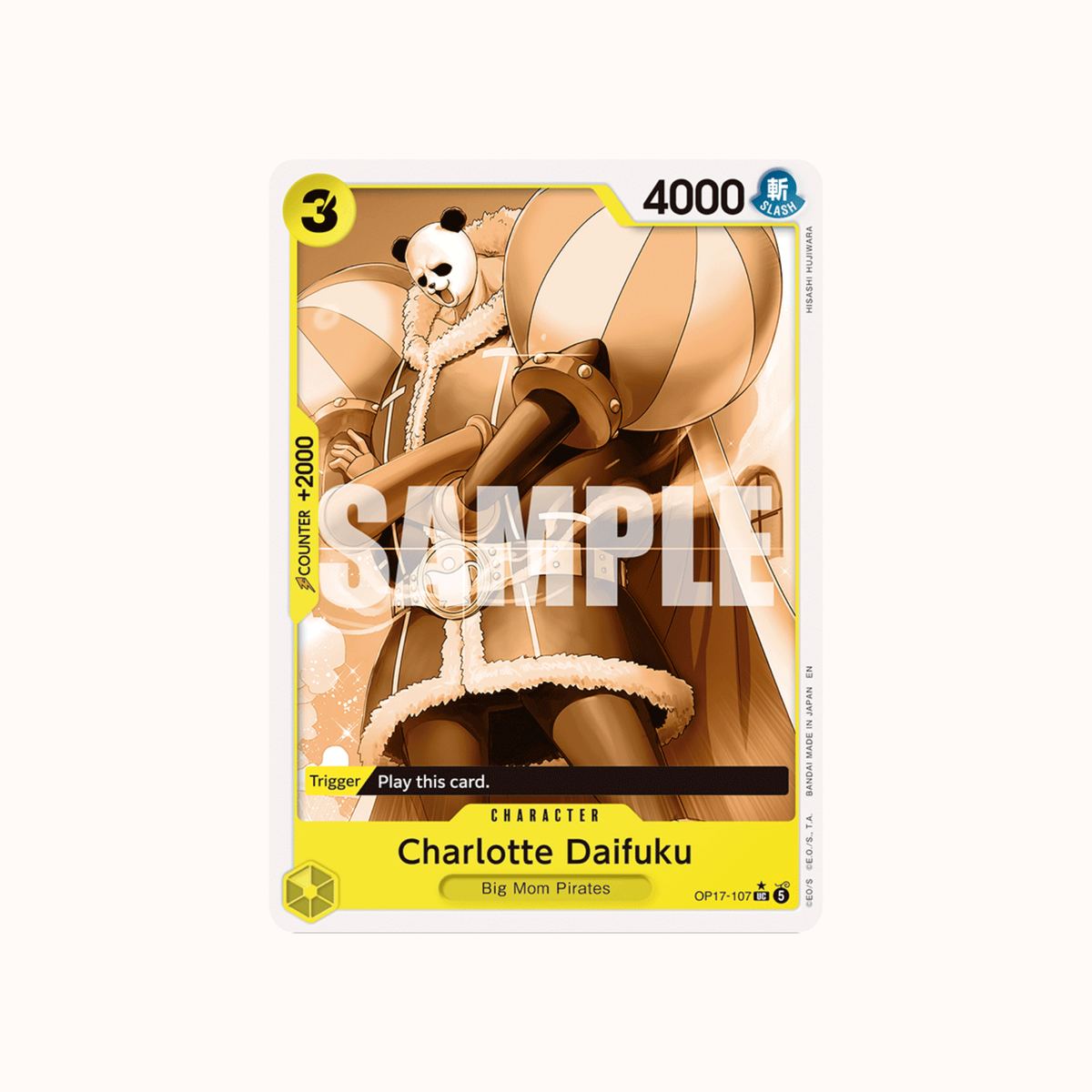 Charlotte Daifuku Pandaman Art (OP17-107) - Uncommon - One Piece OP-17
