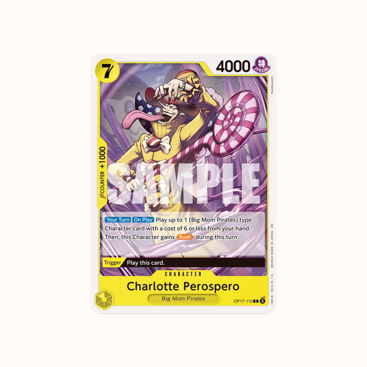 Charlotte Perospero OP17-110 One Piece Card Game OP-17