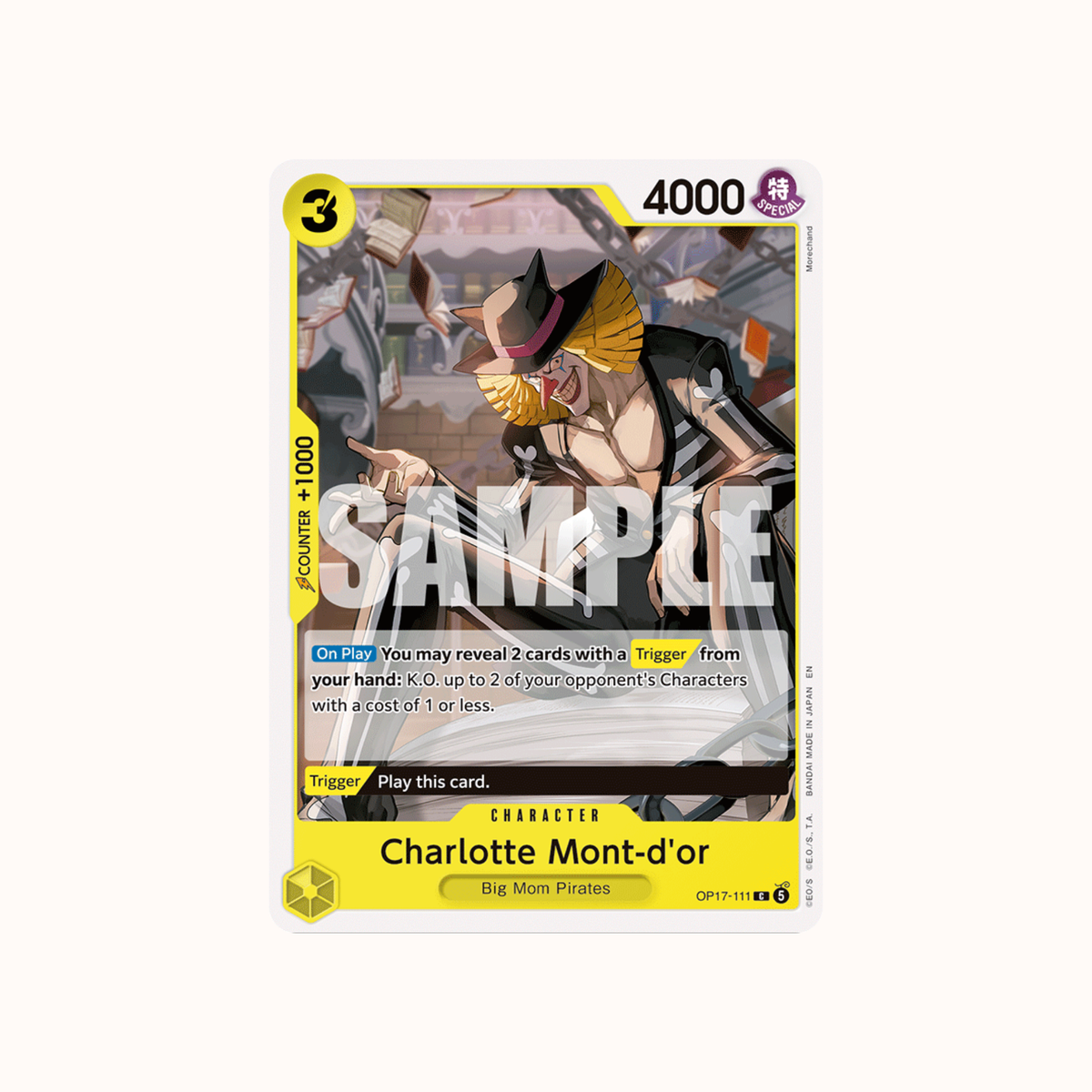 Charlotte Mont-d'or OP17-111 One Piece Card Game OP-17