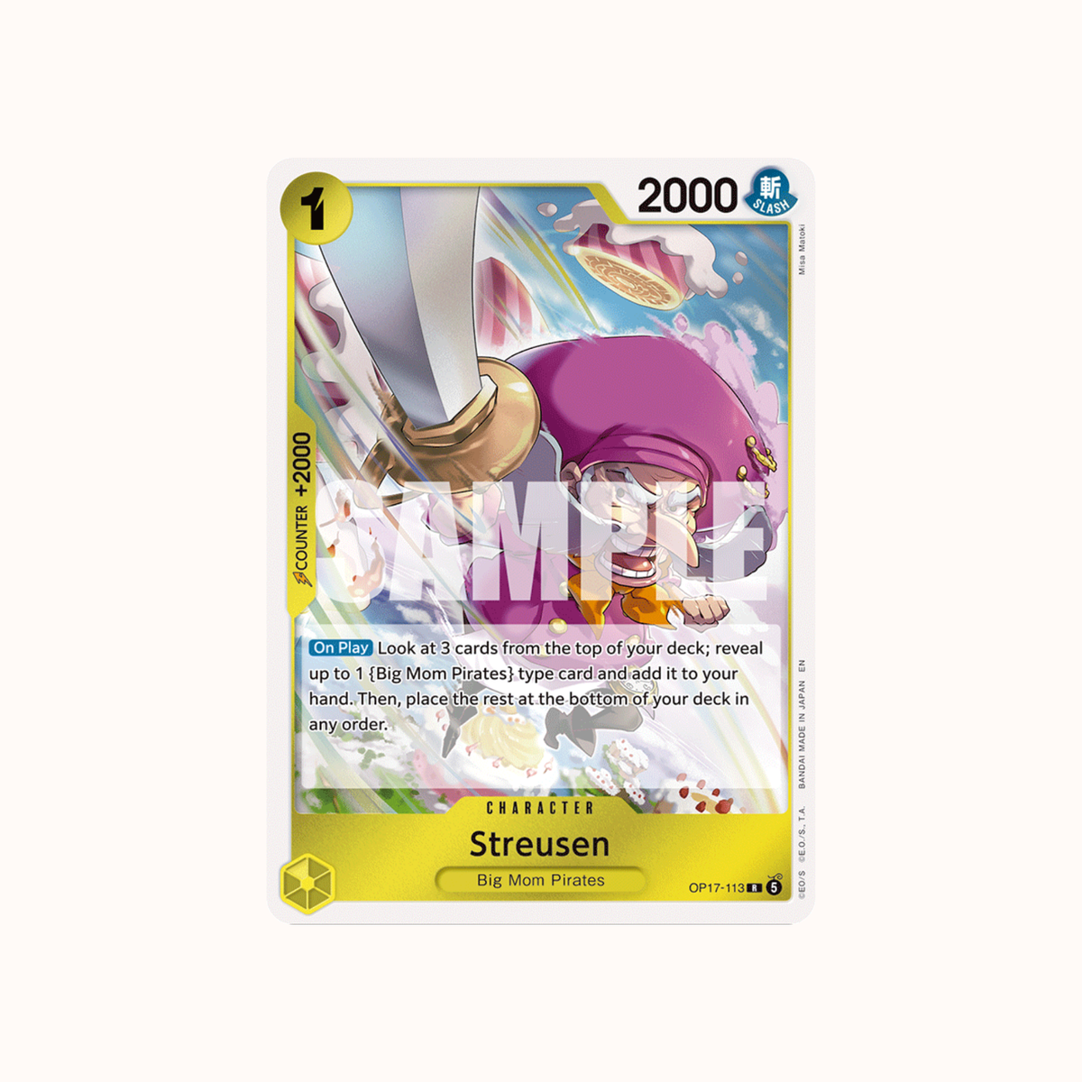 Streusen OP17-113 One Piece Card Game OP-17
