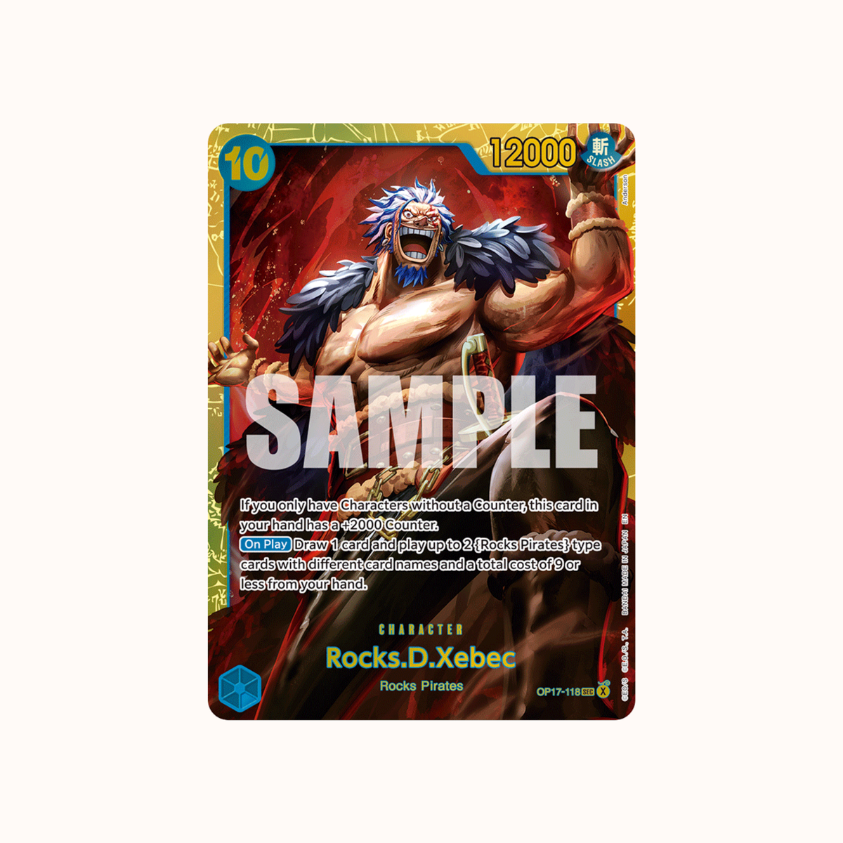 Rocks D Xebec OP17-118 One Piece Card Game OP-17