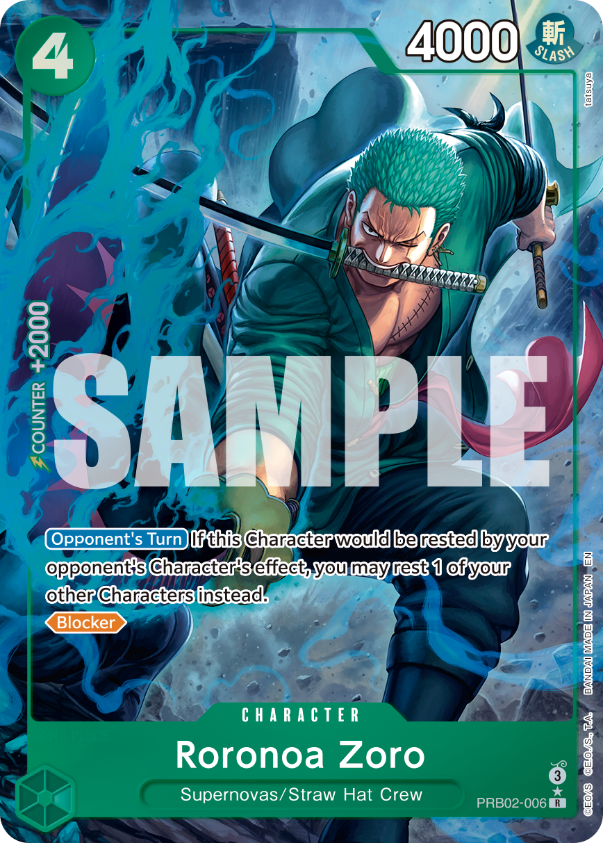 Roronoa Zoro - PRB02-006 PRB02-006 (Parallel)