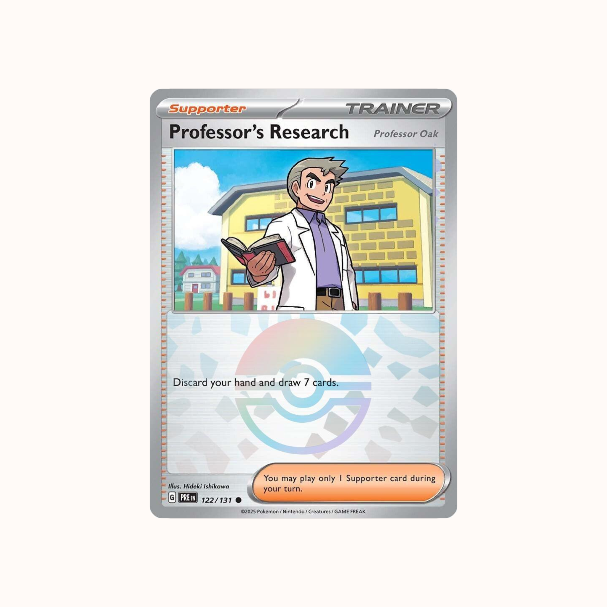 Professor's Research 122/131 Pokeball - Professor Oak Prismatic Evolution