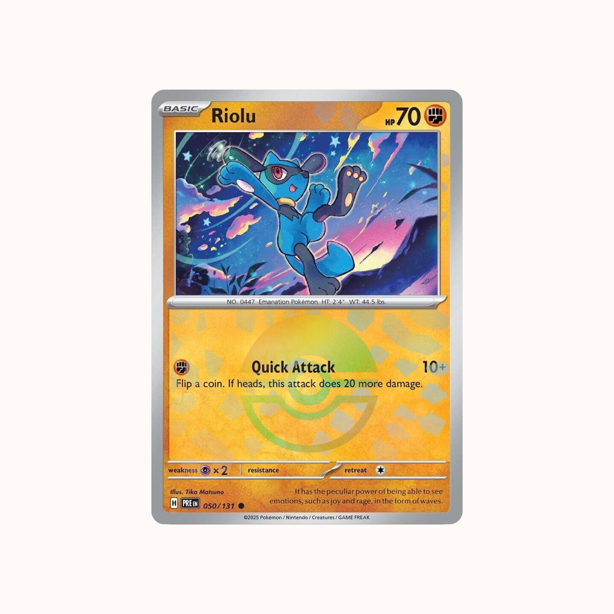 Riolu 050/131 Pokeball Prismatic Evolution