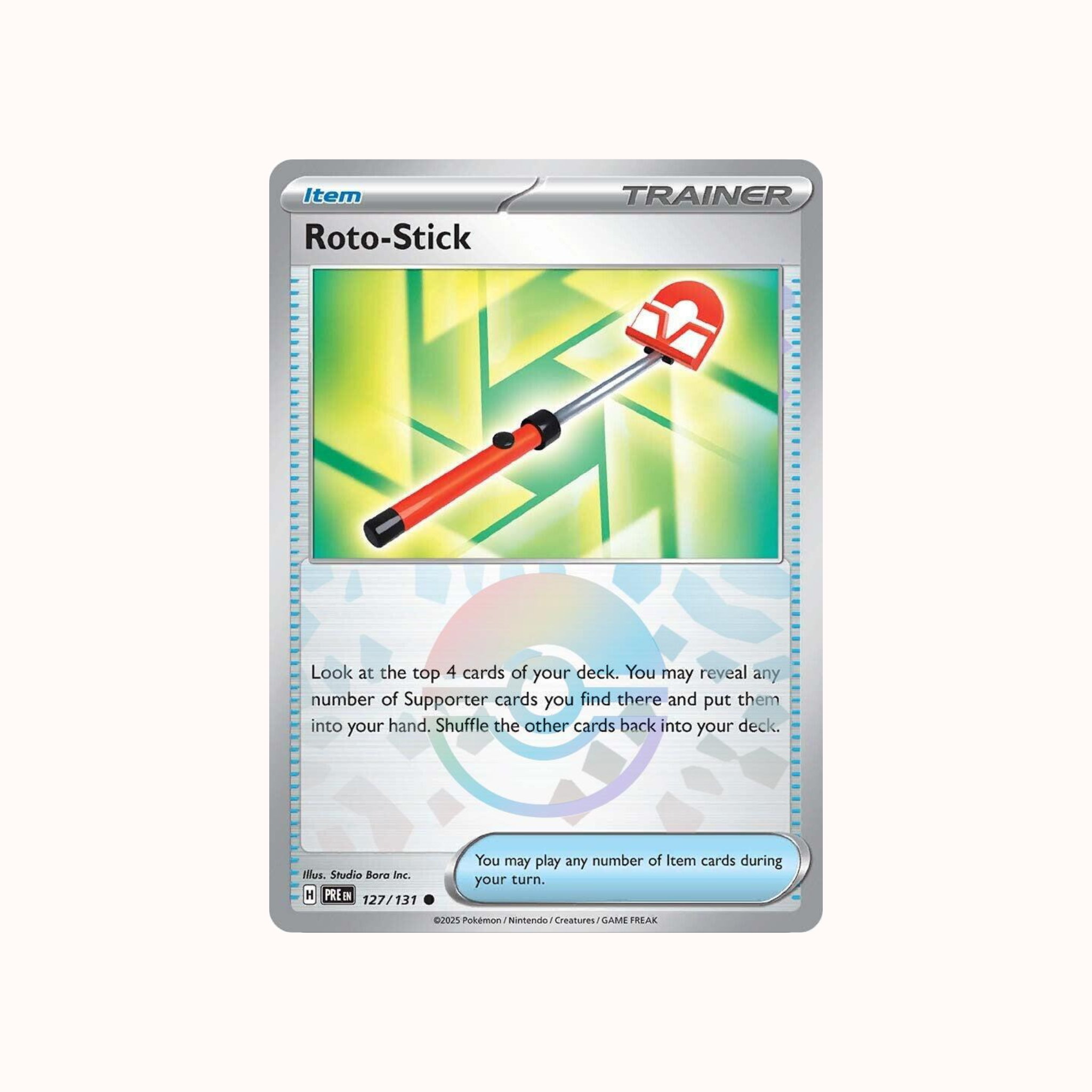 Roto-Stick 127/131 Pokeball Prismatic Evolution