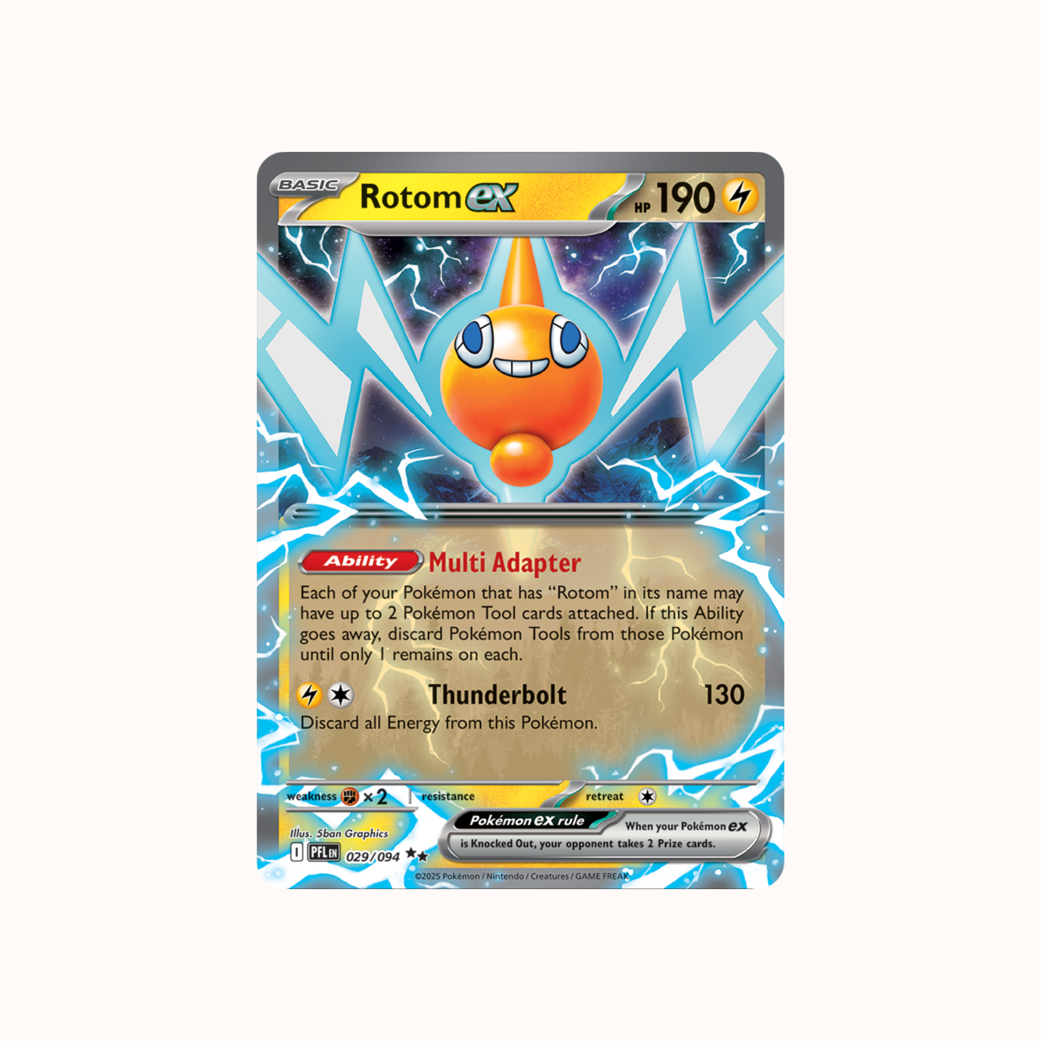Rotom ex 029/094 029/094 Phantasmal Flames