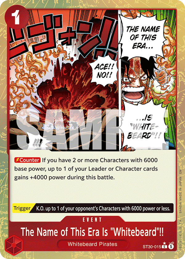 The Name of This Era Is "Whitebeard"!! ST30-015 (Parallel)