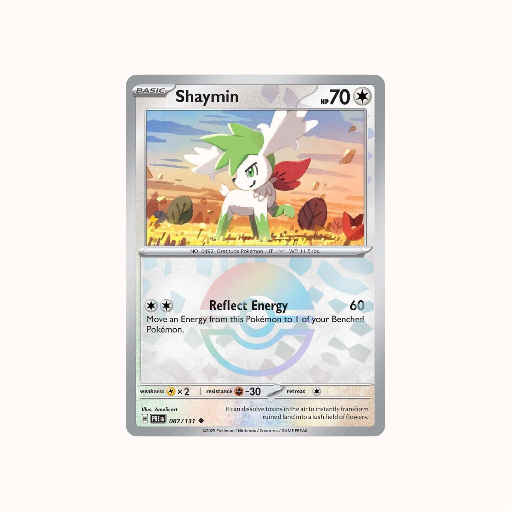 Shaymin 087/131 Pokeball Prismatic Evolution