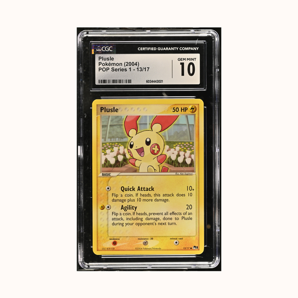 Plusle Pokemon 2004 POP Series 1 - 13/17 CGC 10