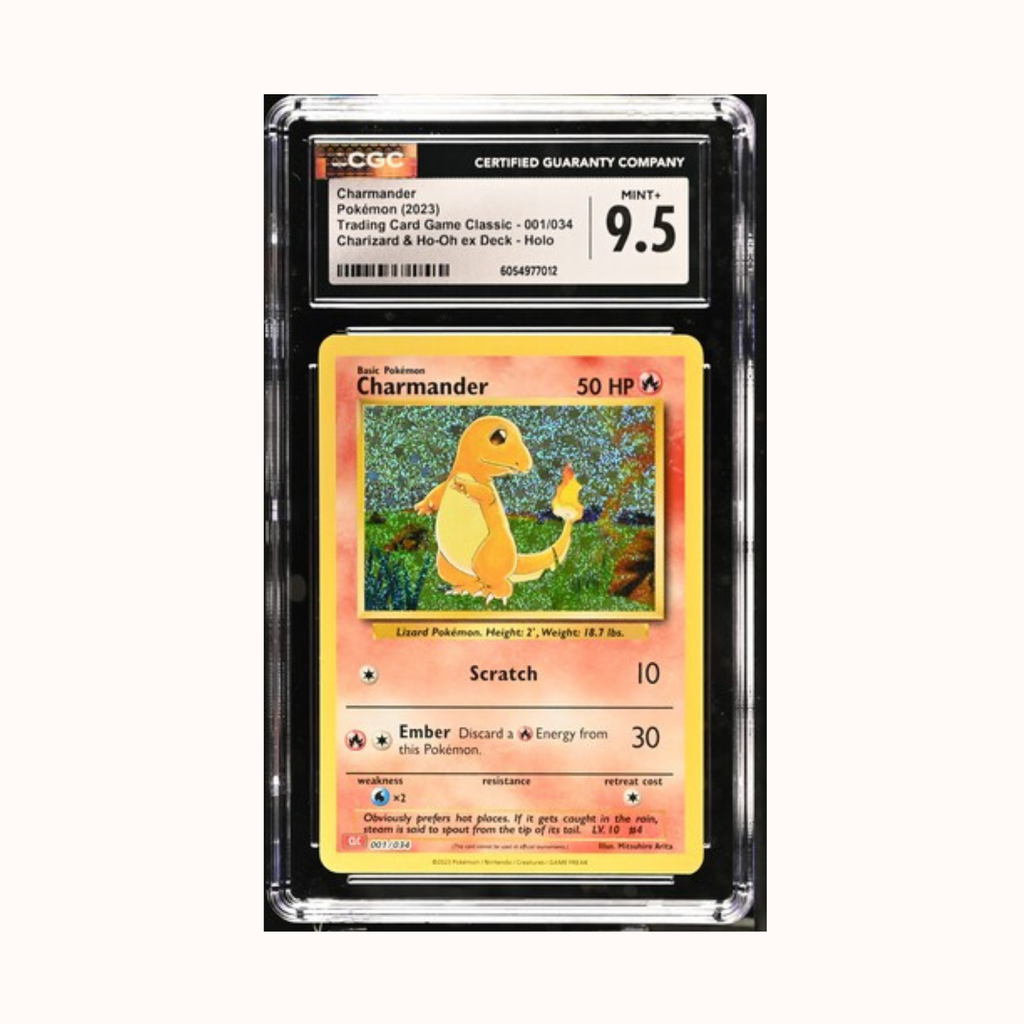 Charmander Pokemon 2023 Trading Card Game Classic - 001/034 Charizard & Ho-Oh ex Deck - Holo CGC 9.5