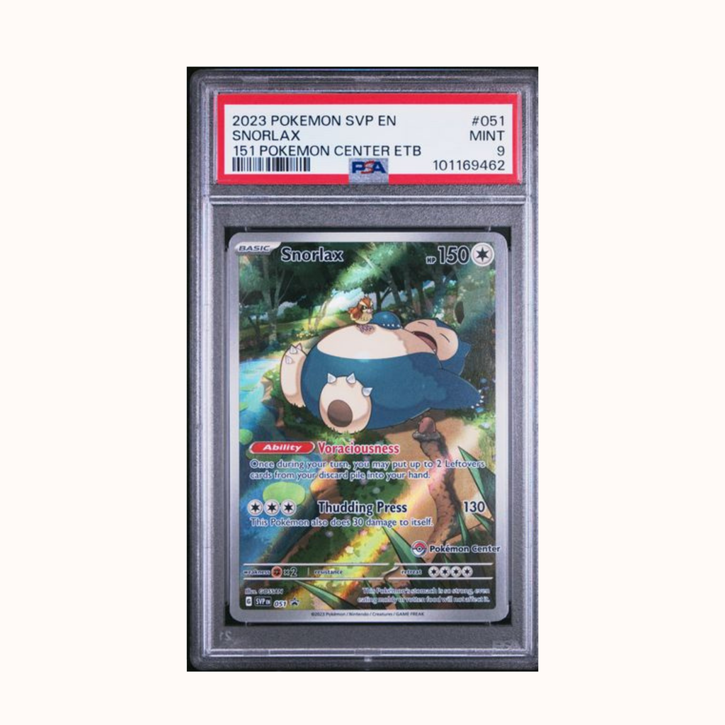 2023 Pokemon SVP En Snorlax 151 Pokemon Center ETB #051 PSA 9