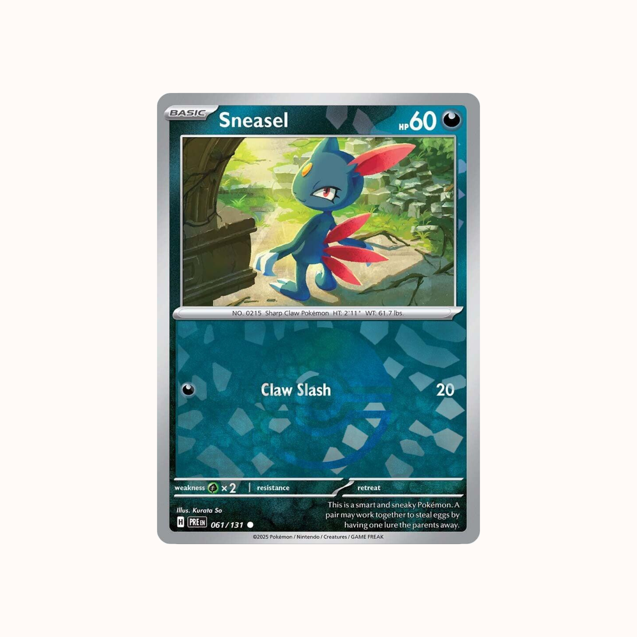 Sneasel 061/131 Pokeball Prismatic Evolution