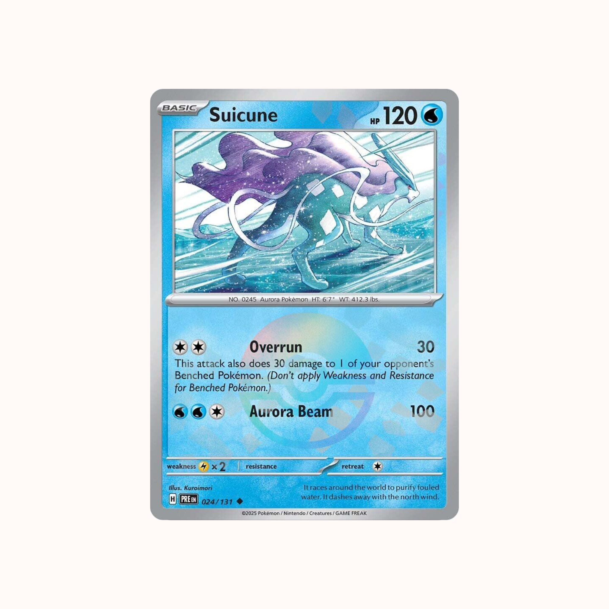 Suicune 024/131 Pokeball Prismatic Evolution