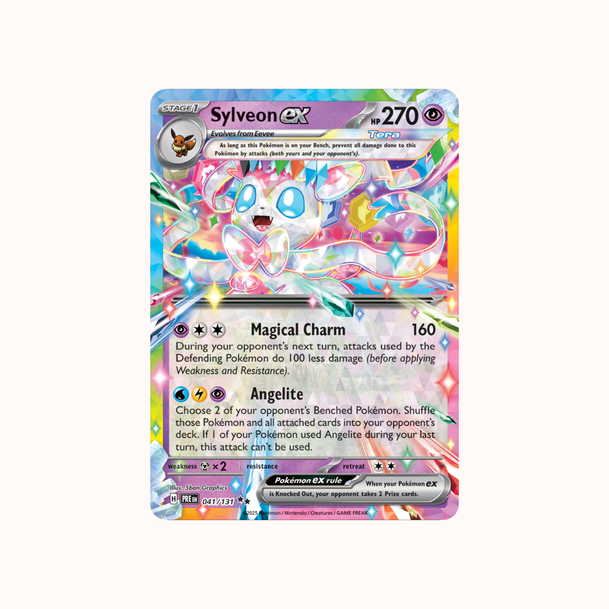 Sylveon ex 041/131 Prismatic Evolution