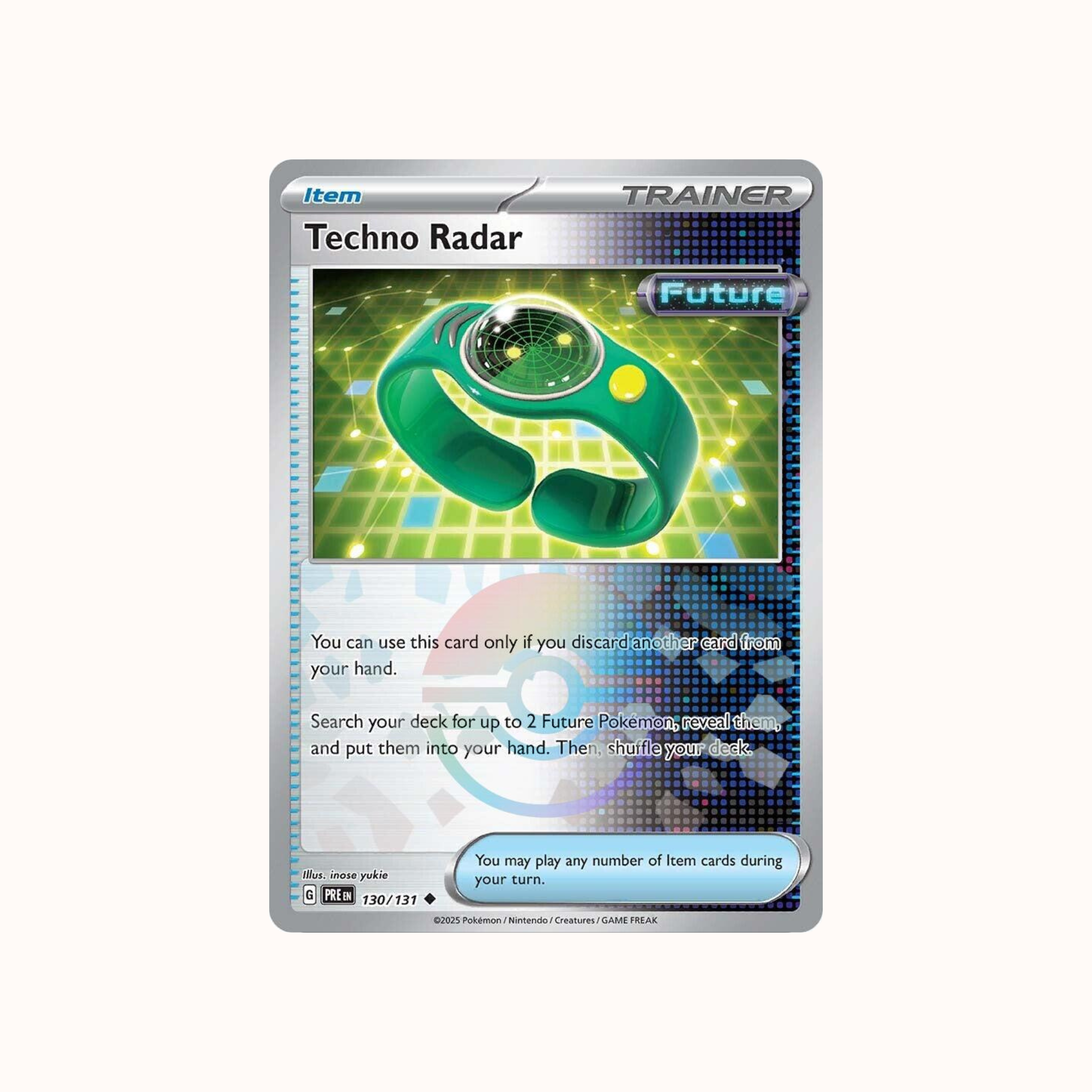 Techno Radar 130/131 Pokeball Prismatic Evolution