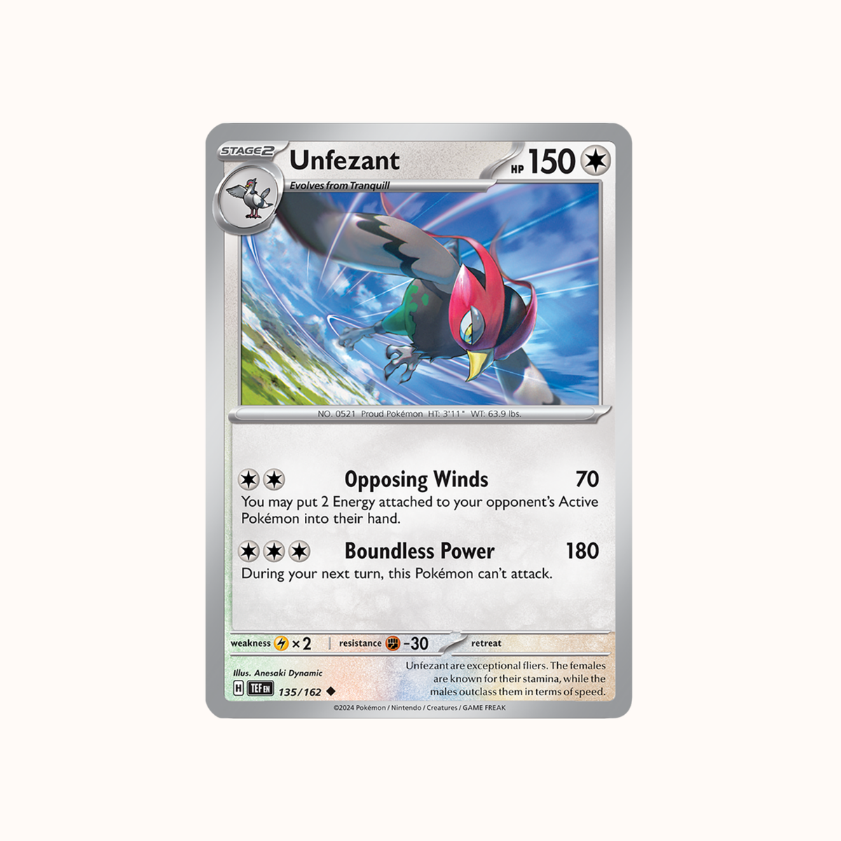 Unfezant 135/162 TEF