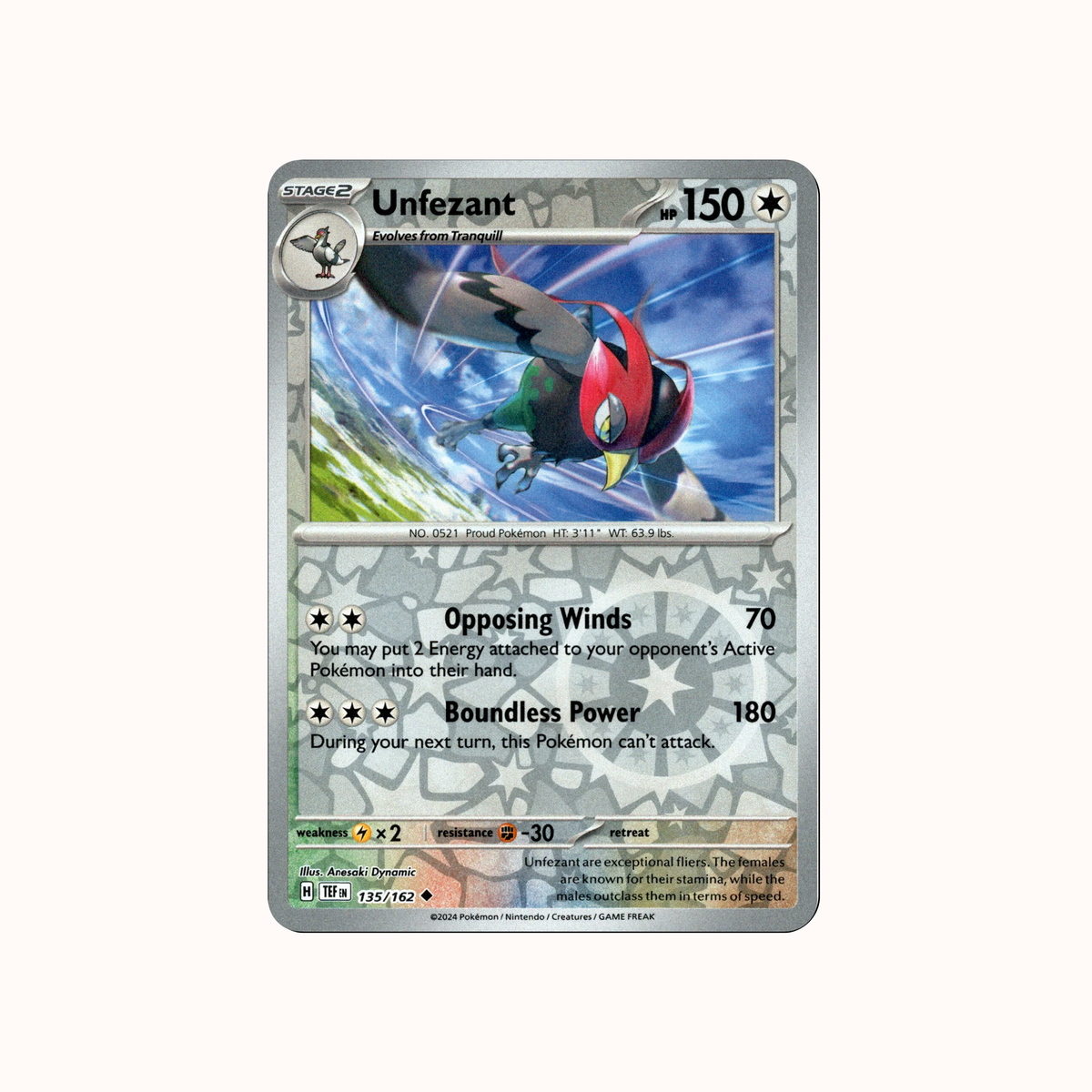 Unfezant 135/162 TEF